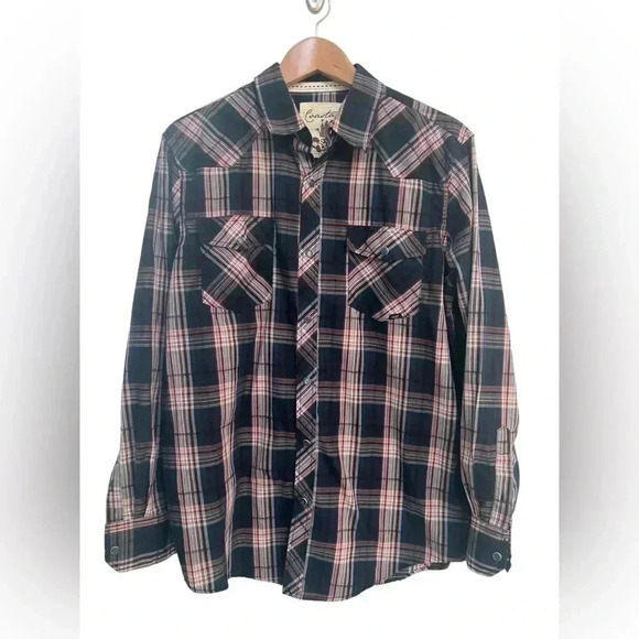 Coastal Pearl Snap Men’s Western Shirt Size Large - Picture 6 of 6